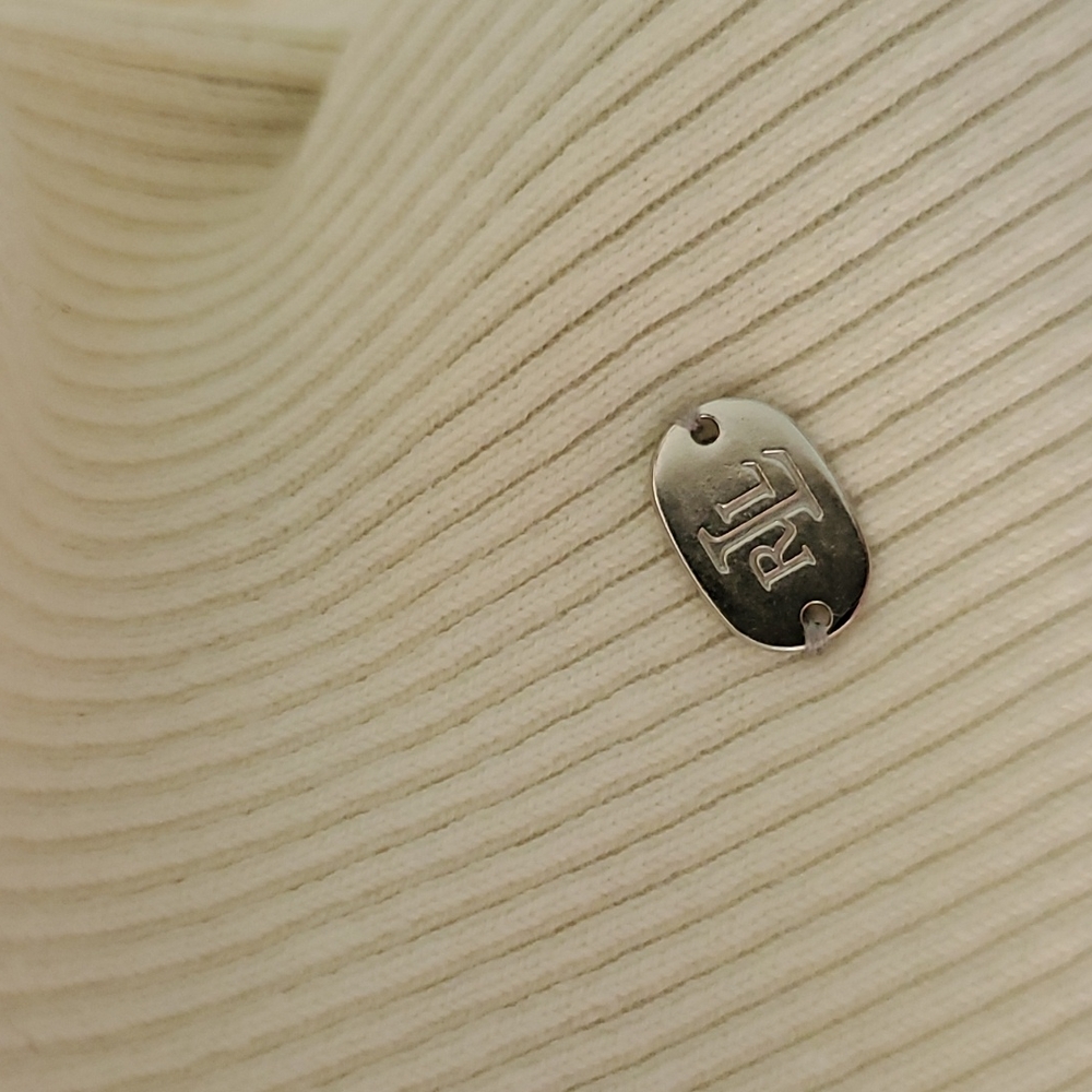 Ralph Lauren turtle neck soft vanilla cotton long sleeve - Picture 2 of 4